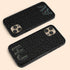 Custom 3D Initials Dark Leopard iPhone Case - Centered